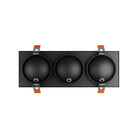 DALS Lighting FGM4-CDW-TRIO-BK Pivot 4" Triple Flat Gimbal Recessed in Black