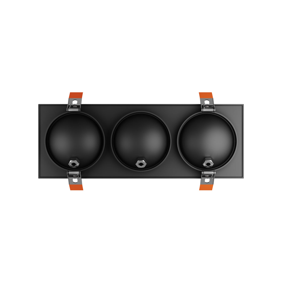 DALS Lighting FGM4-CDW-TRIO-BK Pivot 4" Triple Flat Gimbal Recessed in Black