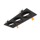 DALS Lighting FGM4-CDW-TRIO-BK Pivot 4" Triple Flat Gimbal Recessed in Black