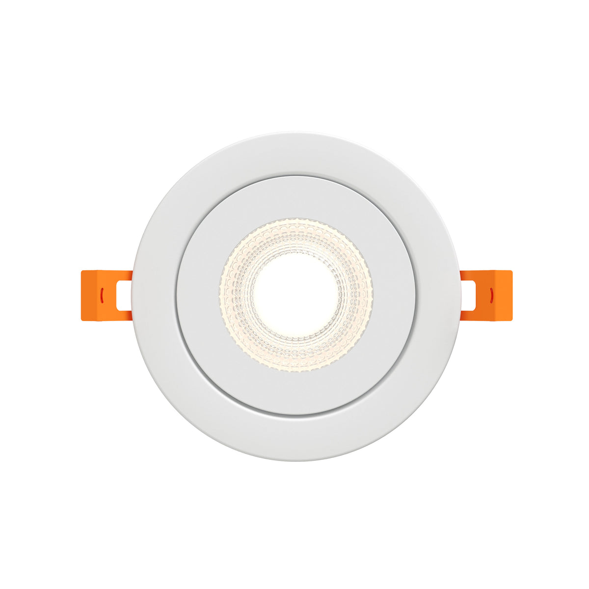 DALS Lighting FGM4-CDW-WH Pivot Flat Round Gimbal Recessed in White
