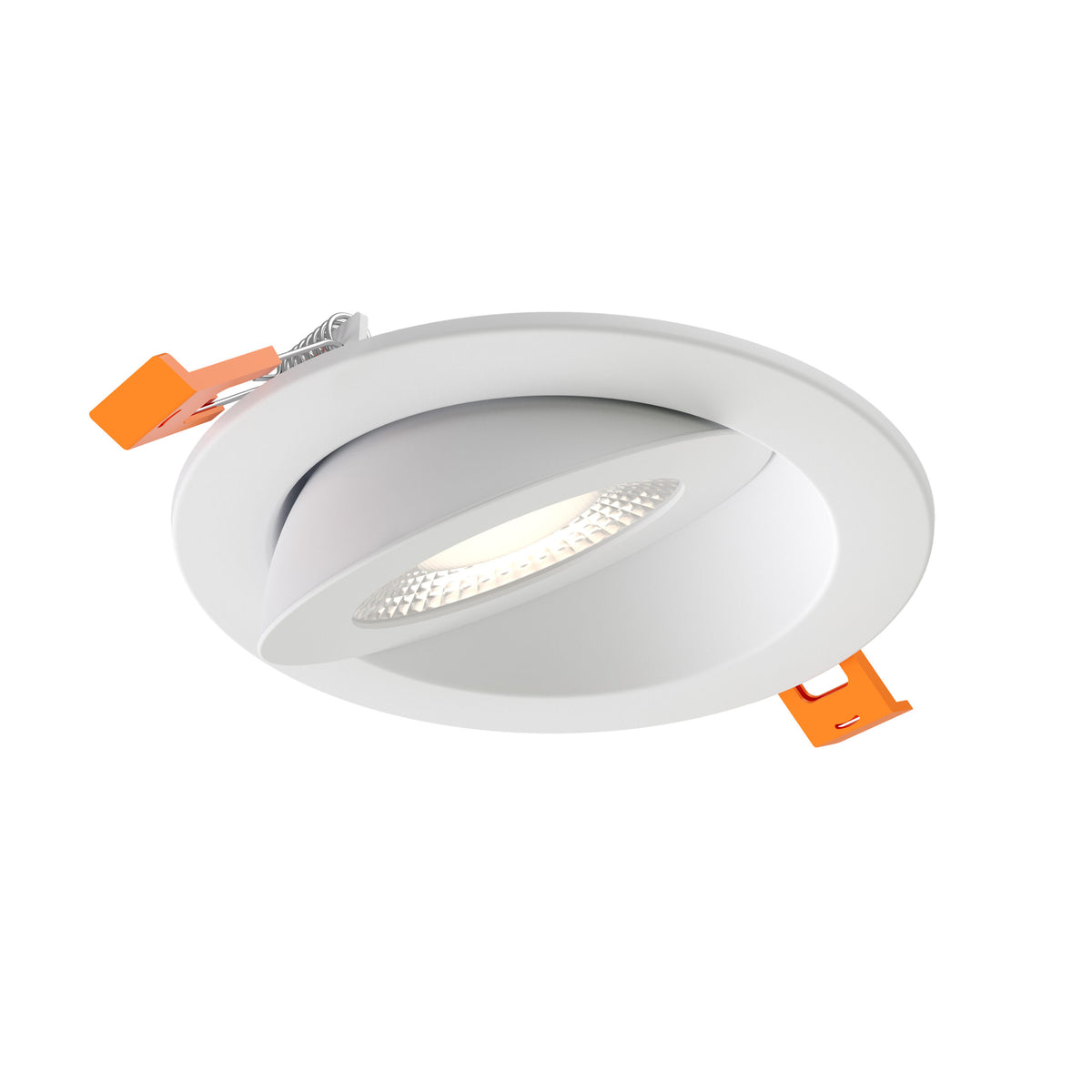 DALS Lighting FGM4-CDW-WH Pivot Flat Round Gimbal Recessed in White