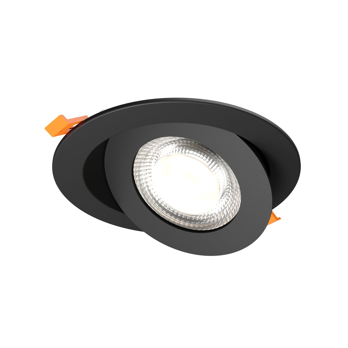 DALS Lighting FGM6-CDW-BK Pivot Flat Round Gimbal Recessed in Black