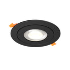 DALS Lighting FGM6-CDW-BK Pivot Flat Round Gimbal Recessed in Black
