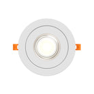 DALS Lighting FGM6-CDW-WH Pivot Flat Round Gimbal Recessed in White