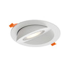 DALS Lighting FGM6-CDW-WH Pivot Flat Round Gimbal Recessed in White