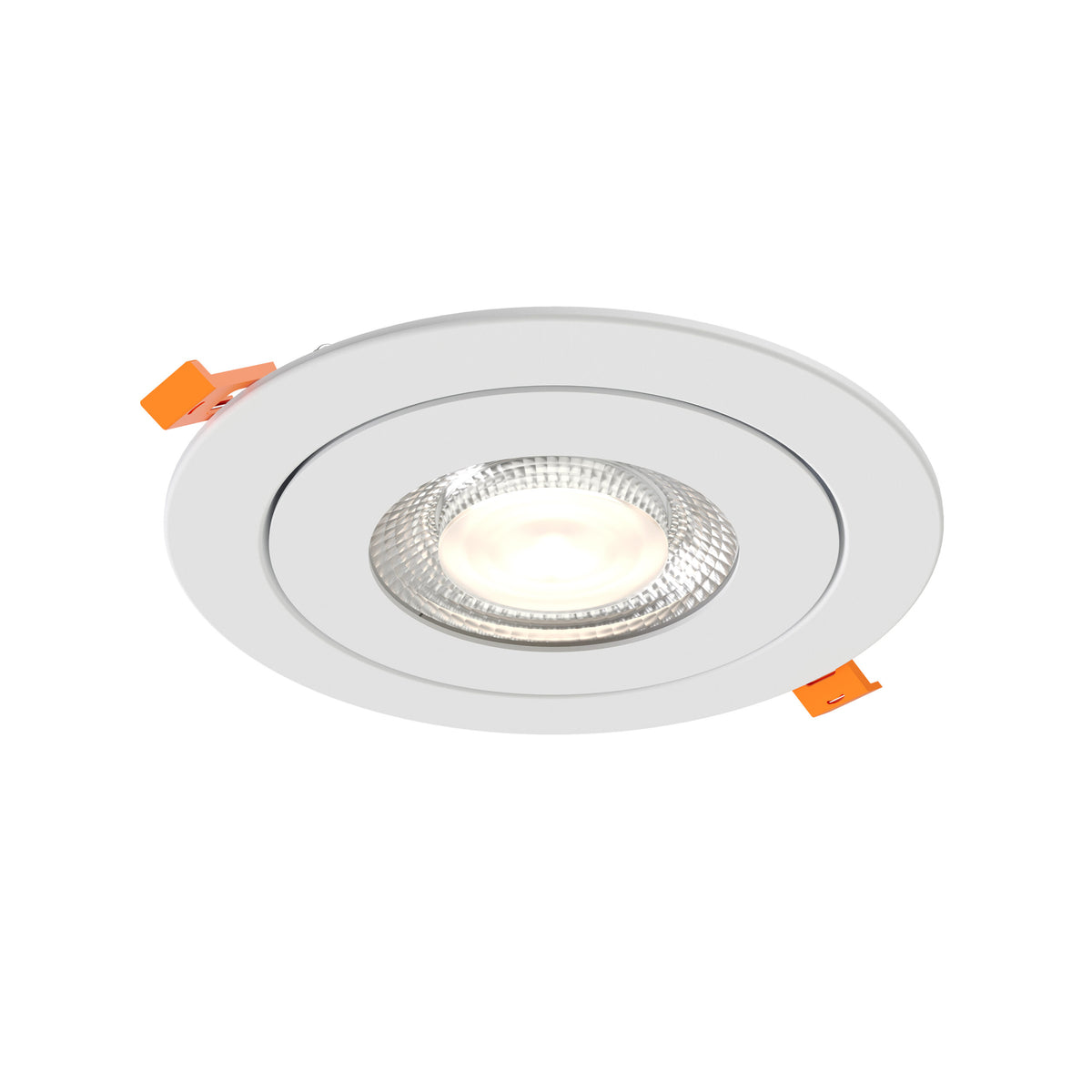 DALS Lighting FGM6-CDW-WH Pivot Flat Round Gimbal Recessed in White