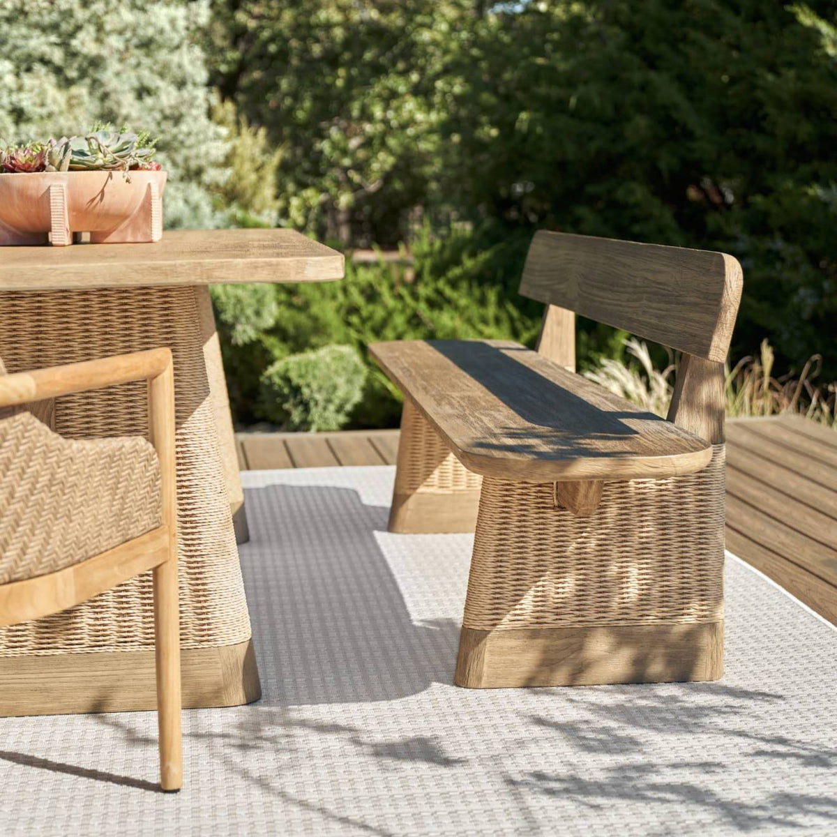 Arteriors FHS04 Delrio Outdoor Bench