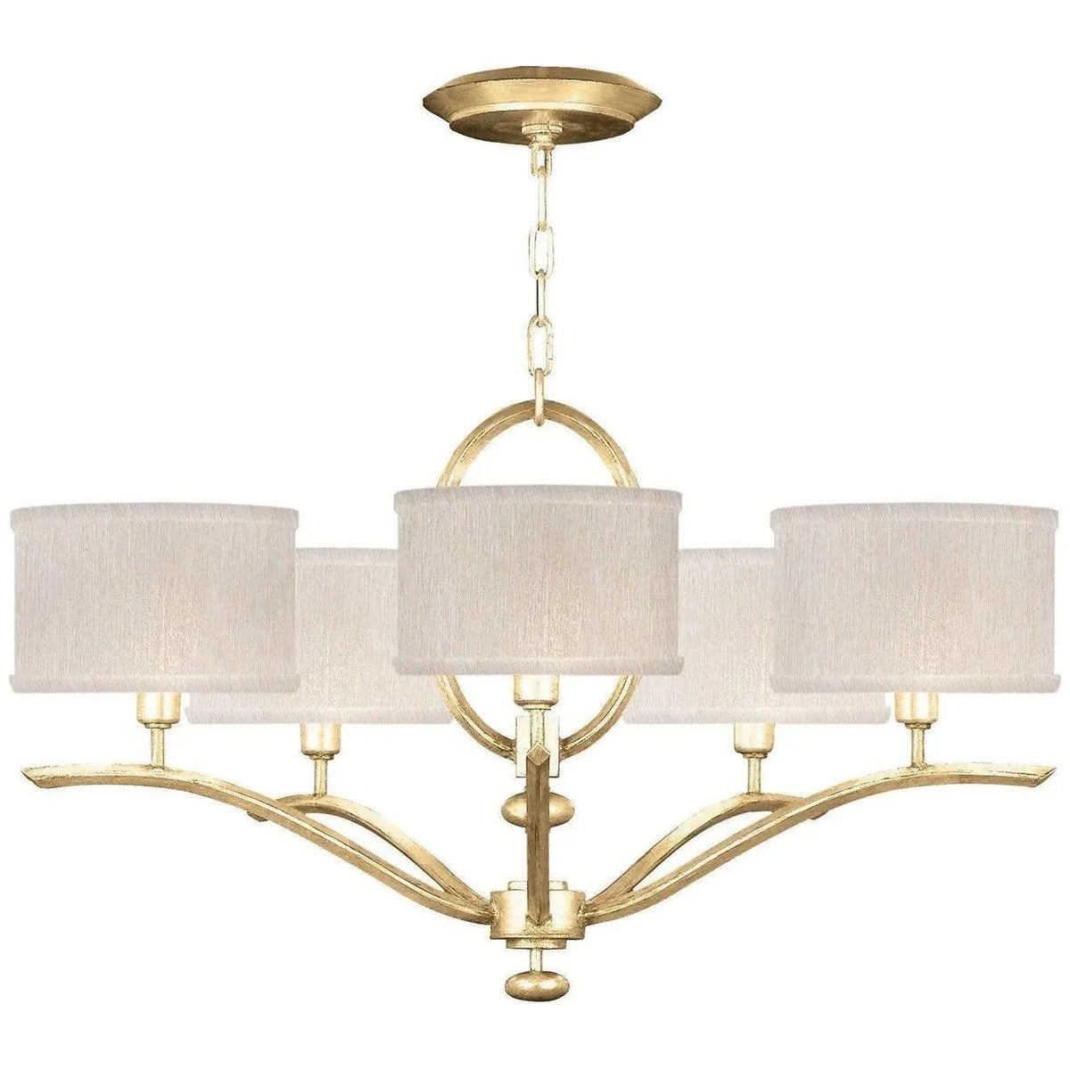 Fine Art Handcrafted Lighting - Allegretto 29-Inch Five Light Chandelier - 785440-SF33 | Montreal Lighting & Hardware