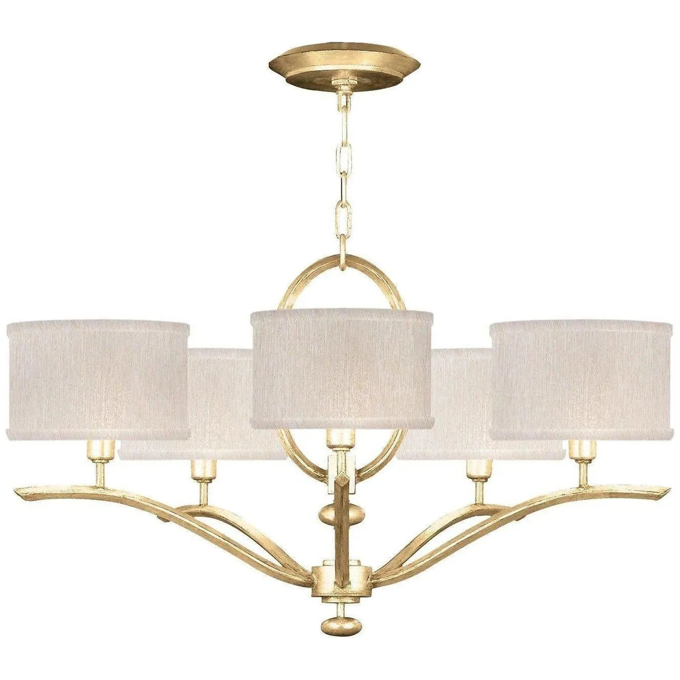 Fine Art Handcrafted Lighting - Allegretto 29-Inch Five Light Chandelier - 785440-2ST | Montreal Lighting & Hardware