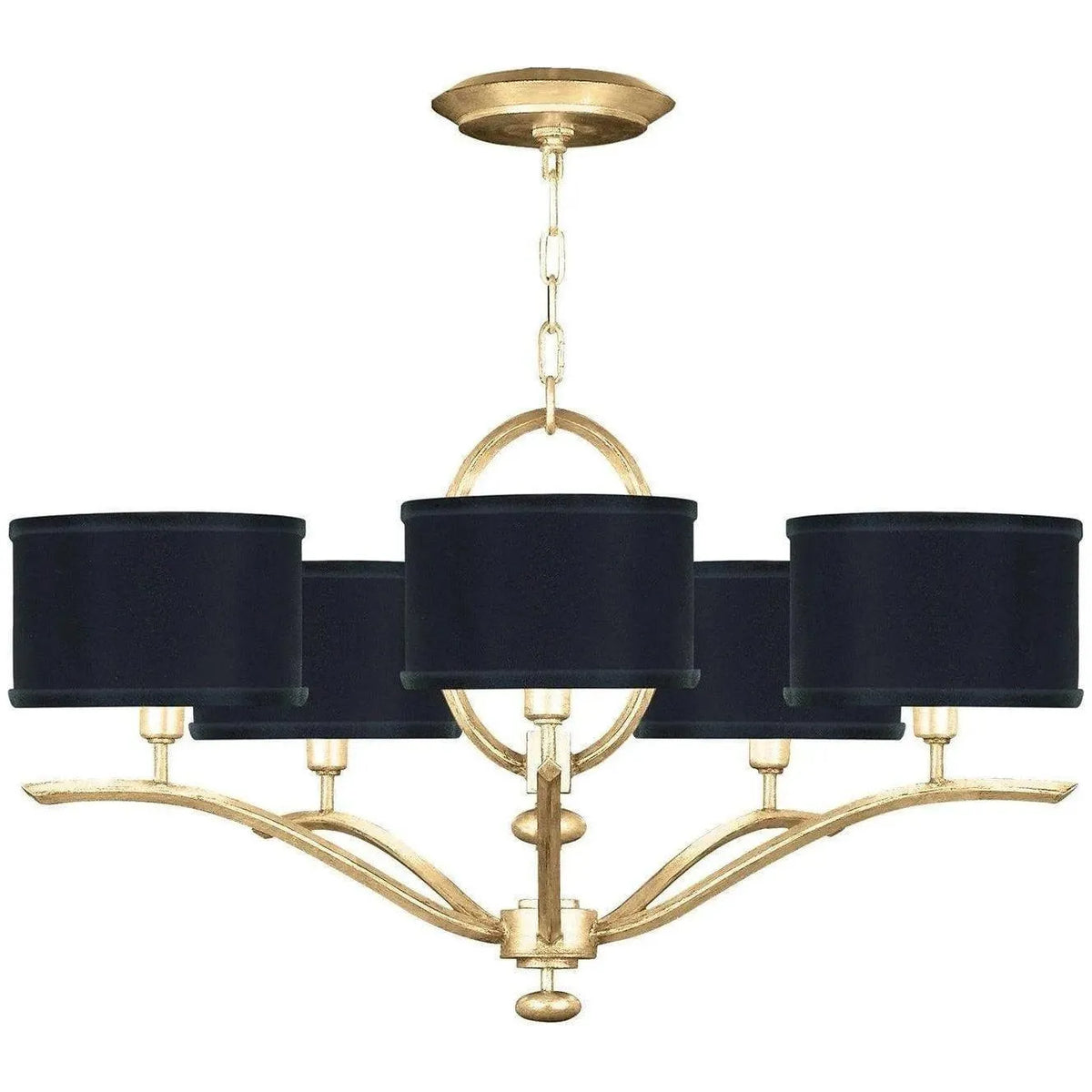 Fine Art Handcrafted Lighting - Allegretto 29-Inch Five Light Chandelier - 785440-SF34 | Montreal Lighting & Hardware