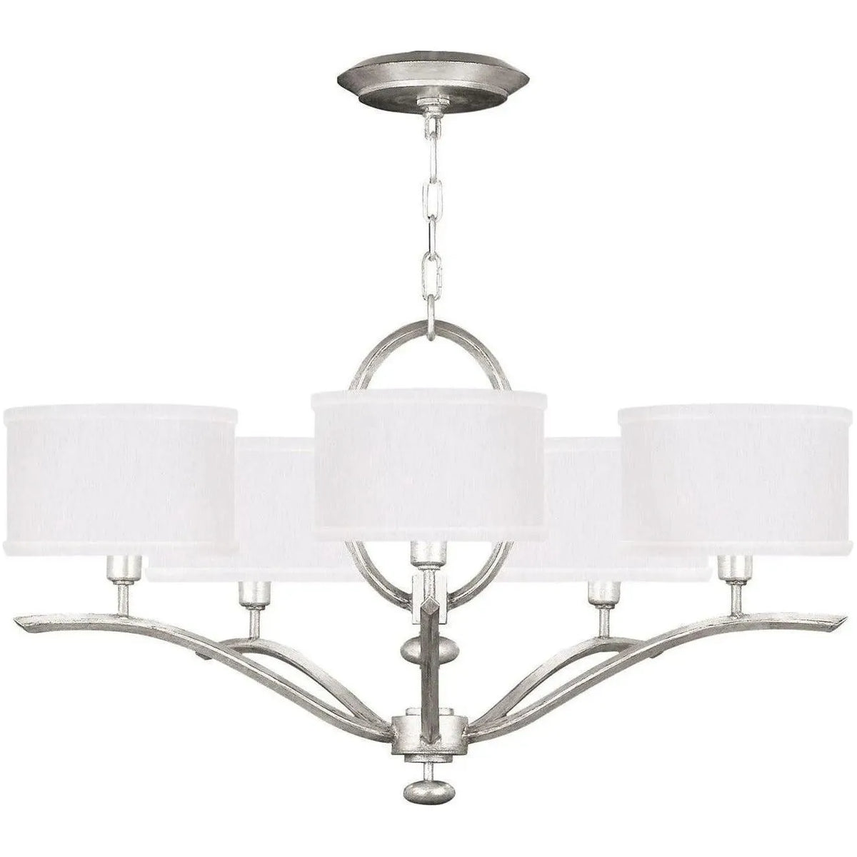 Fine Art Handcrafted Lighting - Allegretto 29-Inch Five Light Chandelier - 785440-SF41 | Montreal Lighting & Hardware