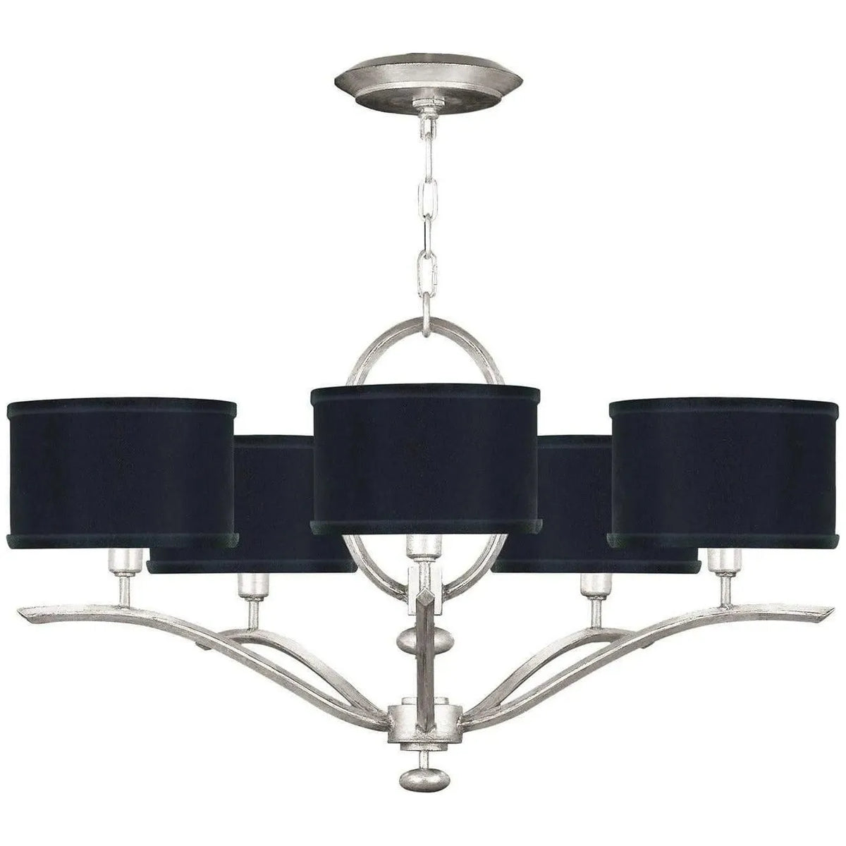 Fine Art Handcrafted Lighting - Allegretto 29-Inch Five Light Chandelier - 785440-SF42 | Montreal Lighting & Hardware