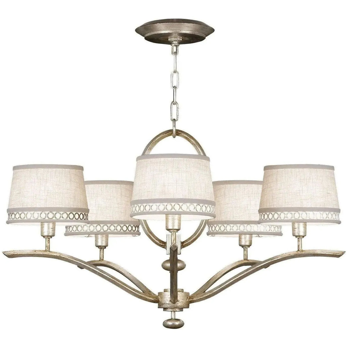 Fine Art Handcrafted Lighting - Allegretto 29-Inch Five Light Chandelier - 785440ST | Montreal Lighting & Hardware