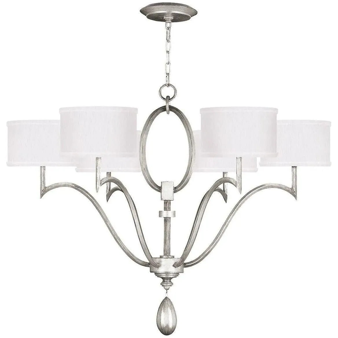 Fine Art Handcrafted Lighting - Allegretto 39-Inch Six Light Chandelier - 785840-SF41 | Montreal Lighting & Hardware
