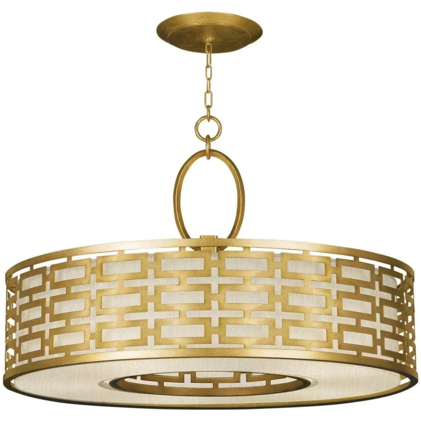 Fine Art Handcrafted Lighting - Allegretto 40-Inch Five Light Pendant - 787640-SF33 | Montreal Lighting & Hardware