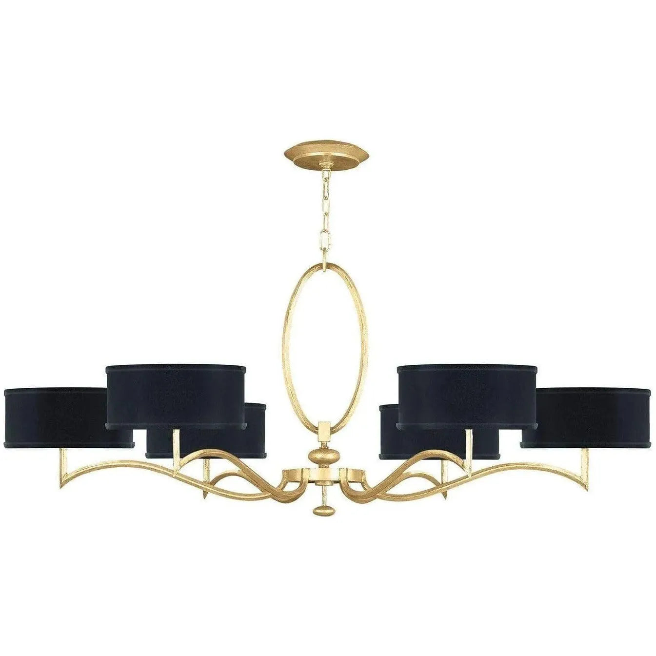 Fine Art Handcrafted Lighting - Allegretto 51-Inch Six Light Chandelier - 771740-SF34 | Montreal Lighting & Hardware