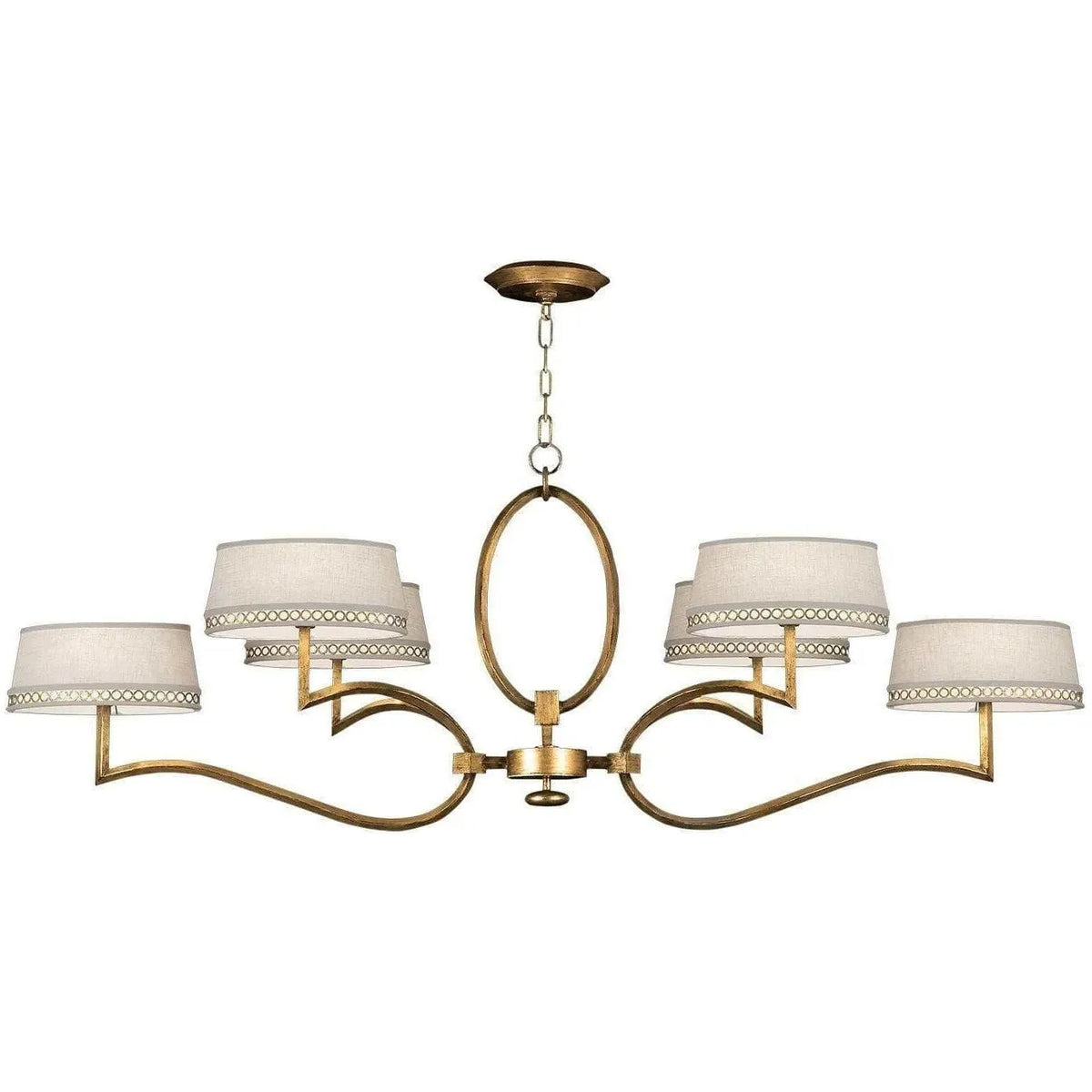 Fine Art Handcrafted Lighting - Allegretto 63-Inch Six Light Chandelier - 780040-2ST | Montreal Lighting & Hardware