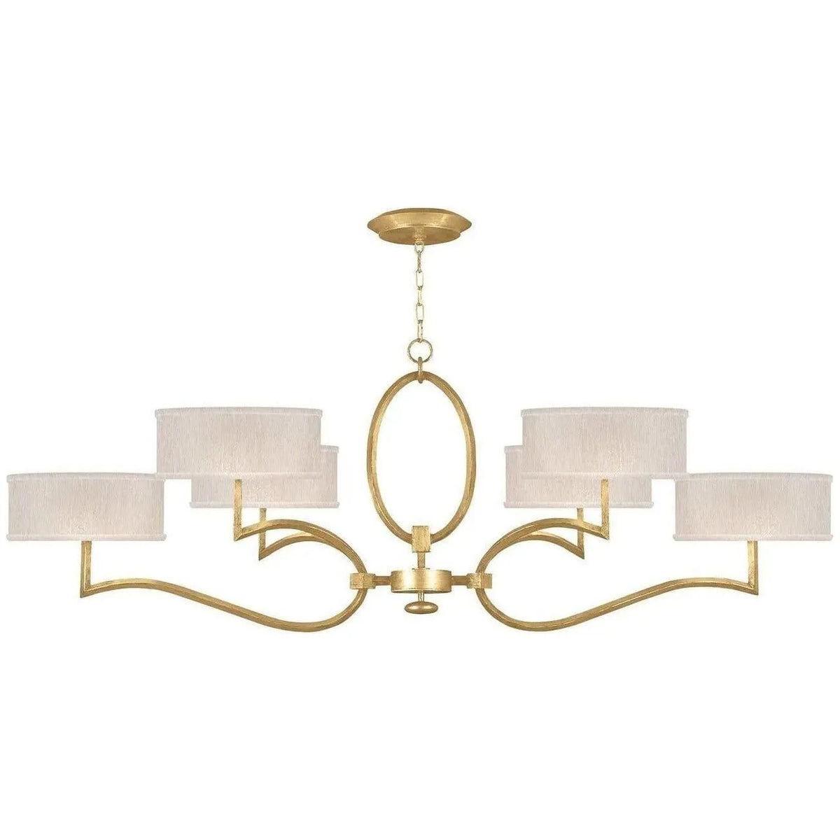 Fine Art Handcrafted Lighting - Allegretto 63-Inch Six Light Chandelier - 780040-SF33 | Montreal Lighting & Hardware