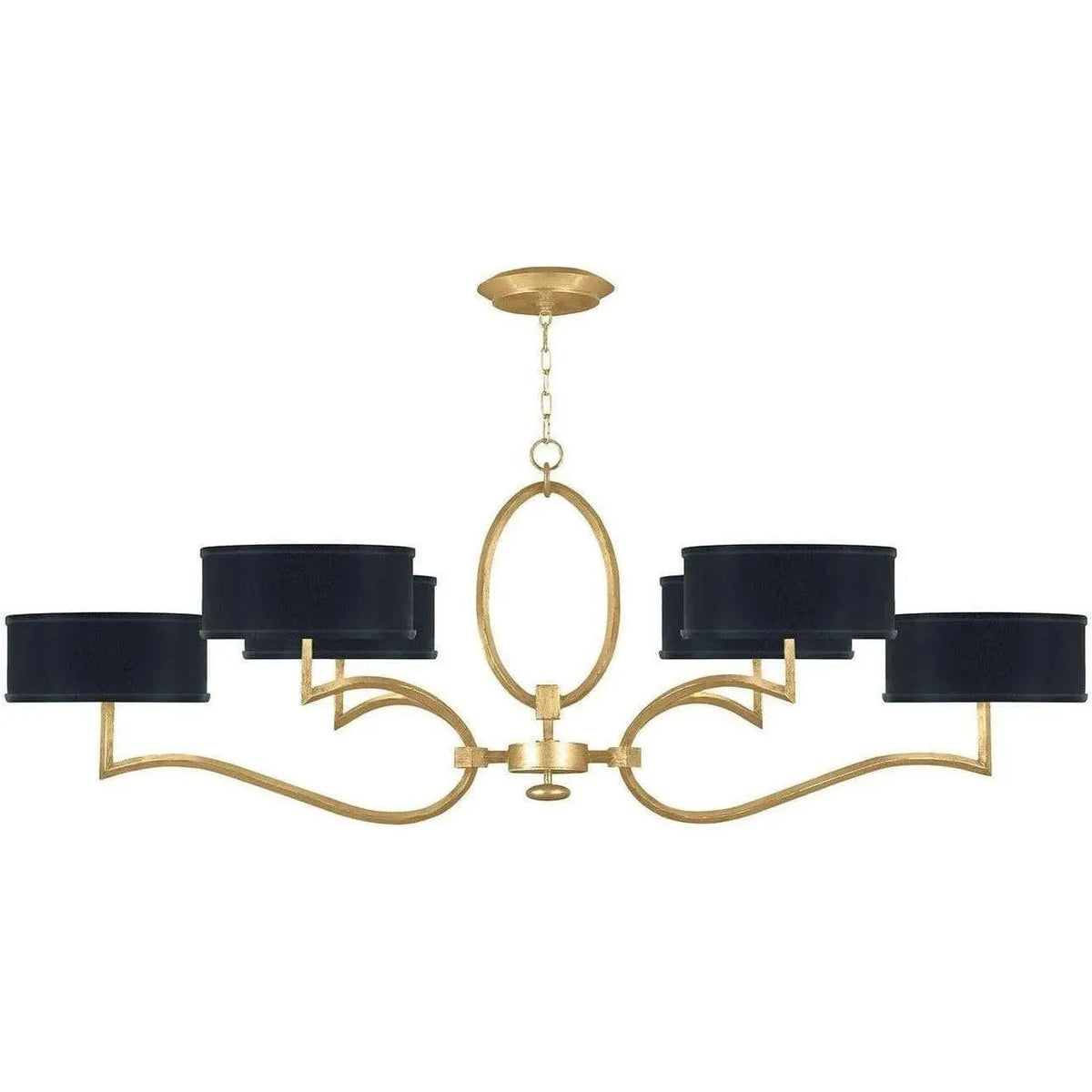 Fine Art Handcrafted Lighting - Allegretto 63-Inch Six Light Chandelier - 780040-SF34 | Montreal Lighting & Hardware