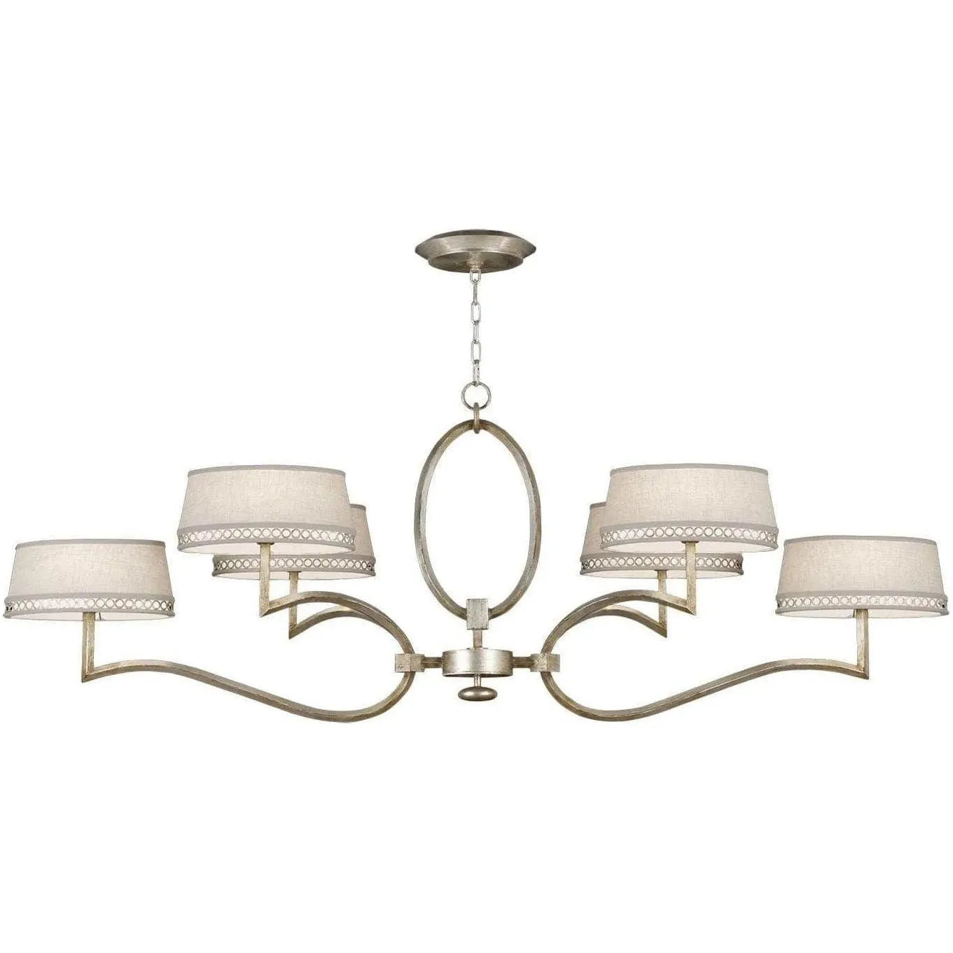 Fine Art Handcrafted Lighting - Allegretto 63-Inch Six Light Chandelier - 780040ST | Montreal Lighting & Hardware