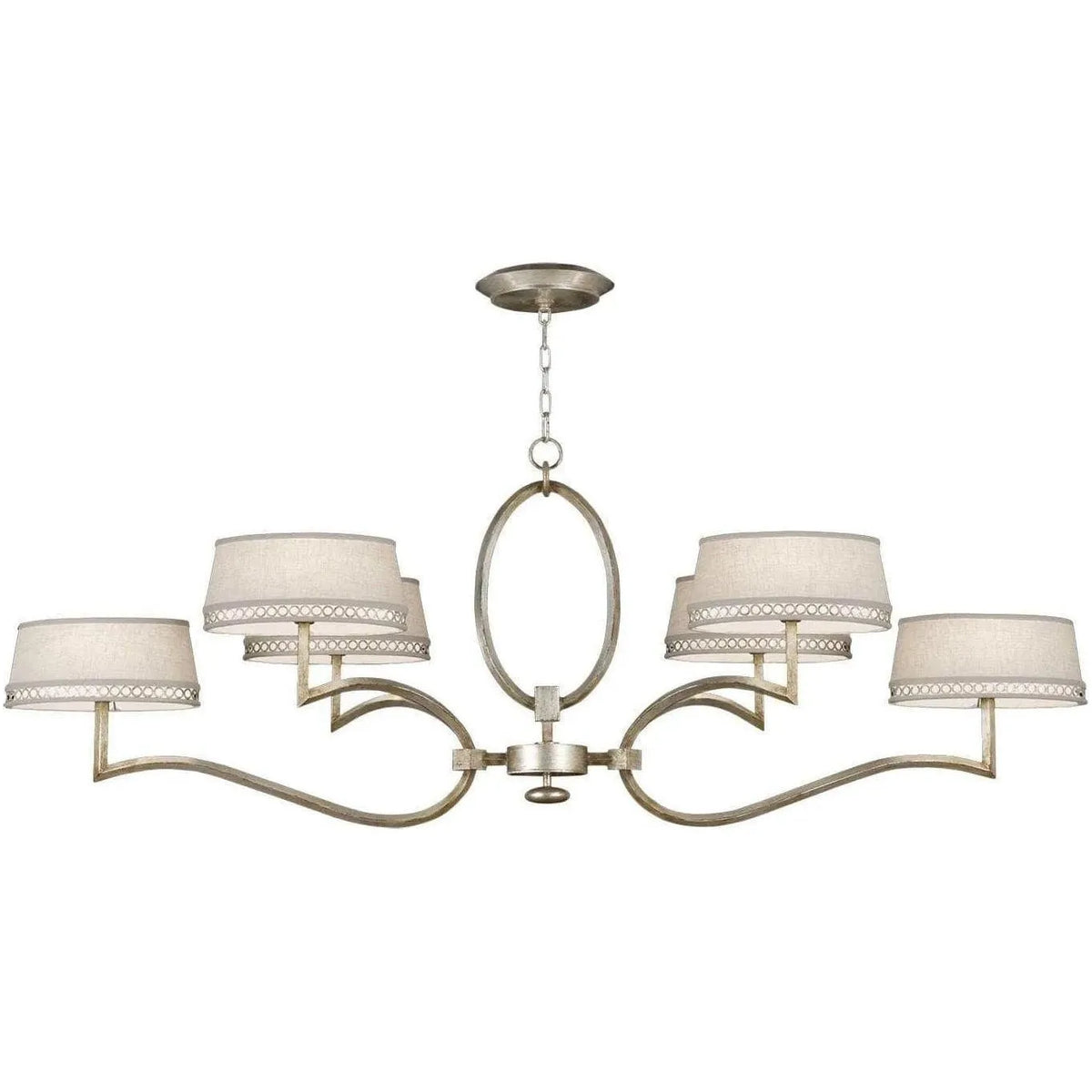Fine Art Handcrafted Lighting - Allegretto 63-Inch Six Light Chandelier - 780040ST | Montreal Lighting & Hardware