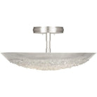 Fine Art Handcrafted Lighting - Arctic Halo 20-Inch Three Light Semi-Flush Mount - 880040ST | Montreal Lighting & Hardware