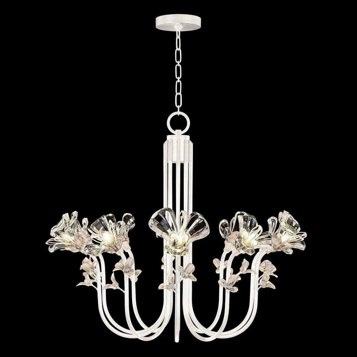 Fine Art Handcrafted Lighting - Azu 35-Inch Ten Light Chandelier - 917540-3ST | Montreal Lighting & Hardware