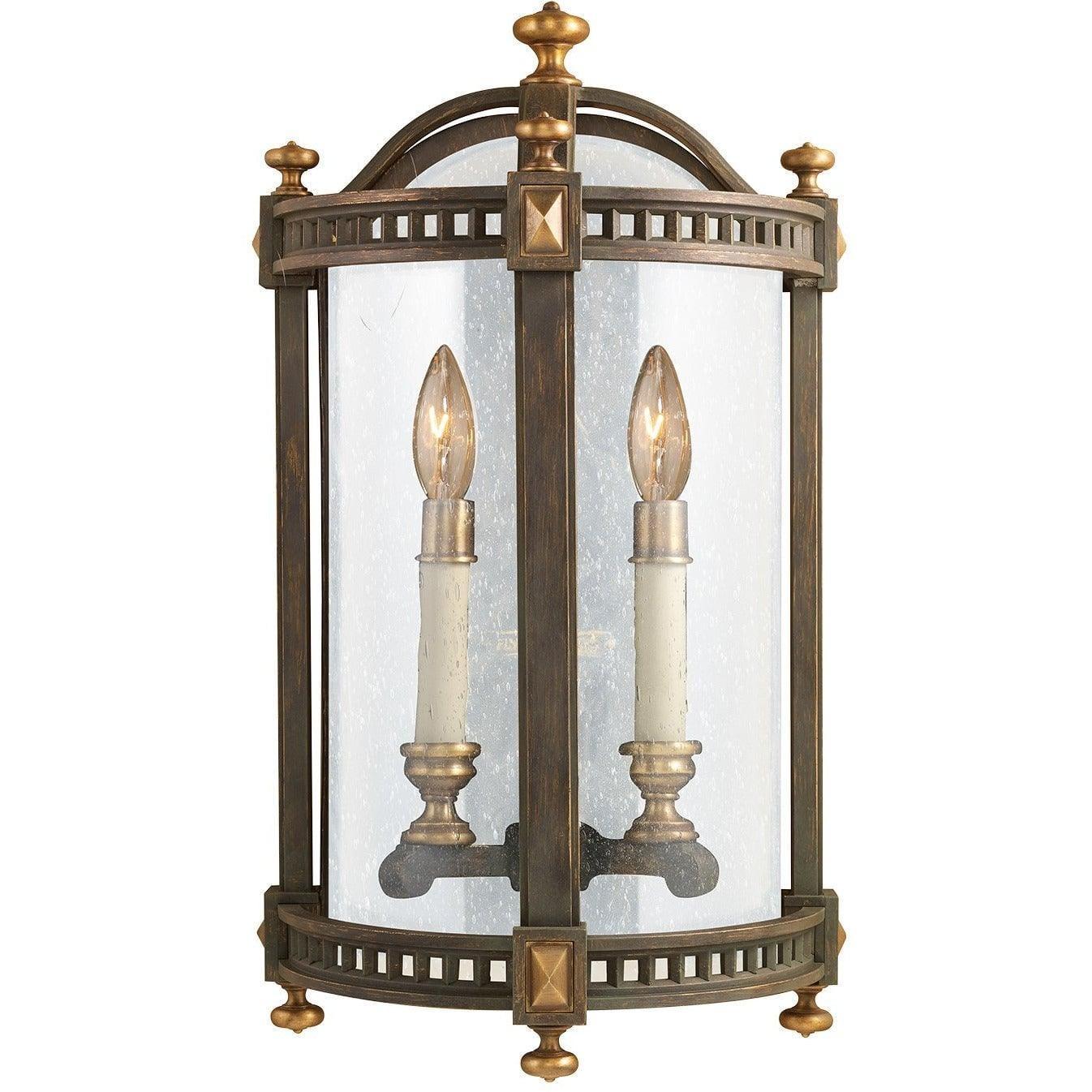 Fine Art Handcrafted Lighting - Beekman Place 20-Inch Two Light Outdoor Coupe - 565081ST | Montreal Lighting & Hardware