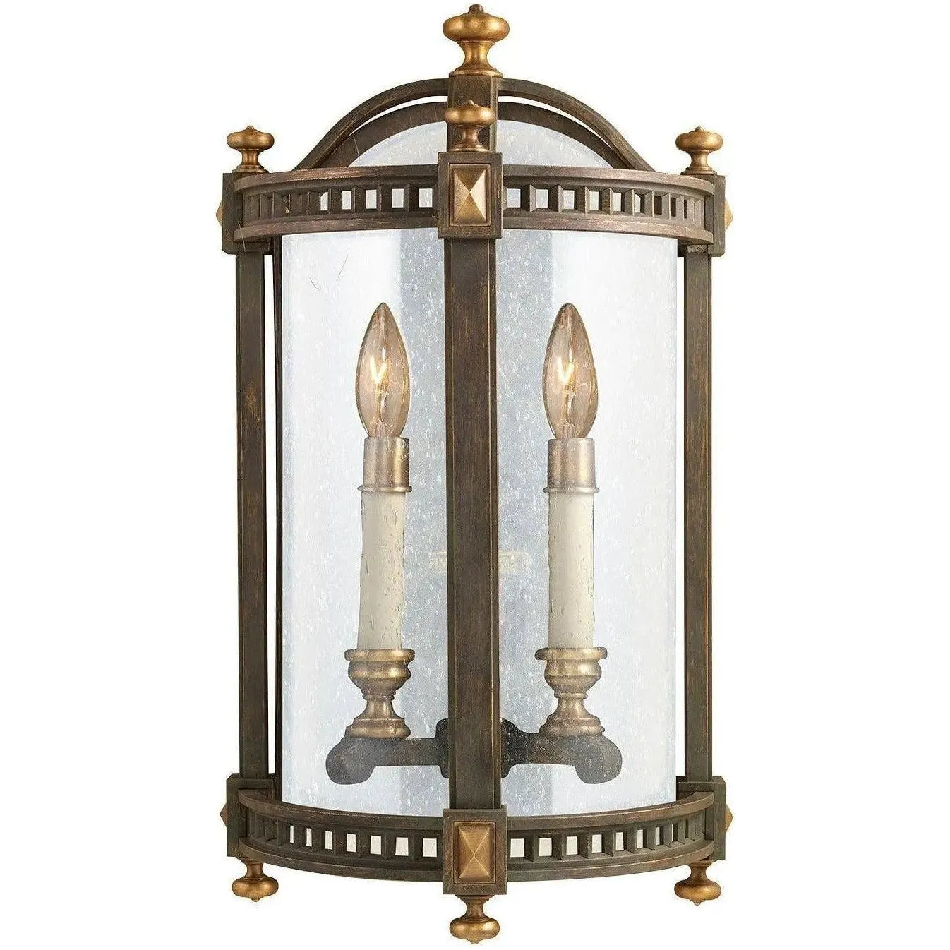 Fine Art Handcrafted Lighting - Beekman Place 20-Inch Two Light Outdoor Coupe - 565081ST | Montreal Lighting & Hardware