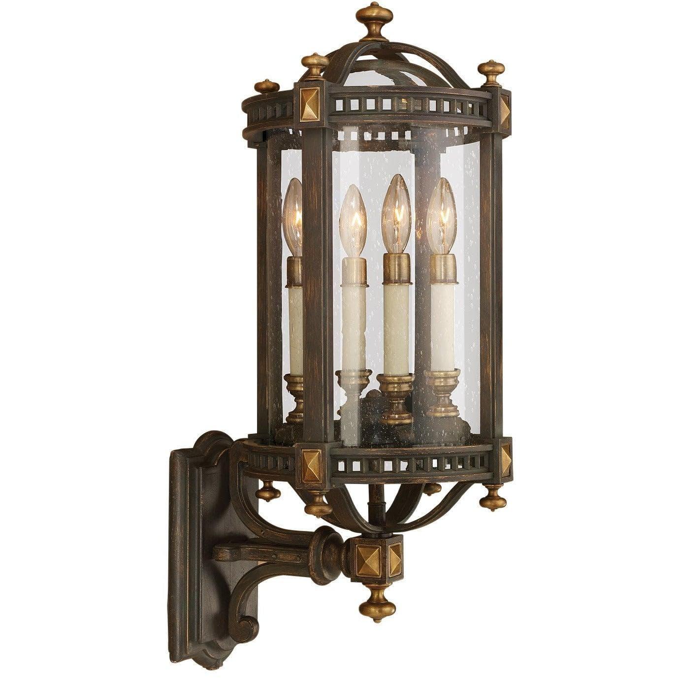 Fine Art Handcrafted Lighting - Beekman Place 28-Inch Four Light Outdoor Wall Mount - 564681ST | Montreal Lighting & Hardware