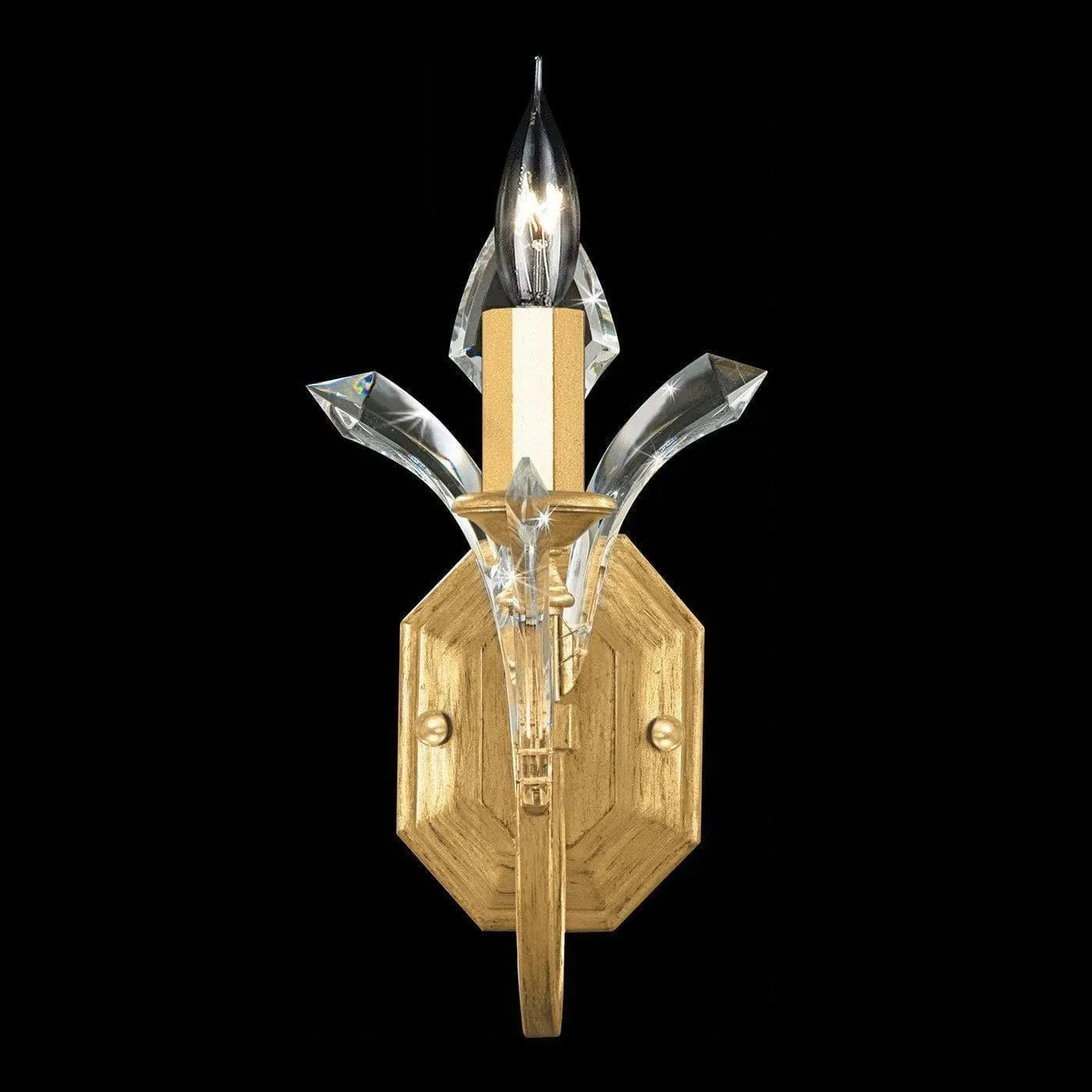 Fine Art Handcrafted Lighting - Beveled Arcs 13-Inch One Light Wall Sconce - 705050-SF3 | Montreal Lighting & Hardware