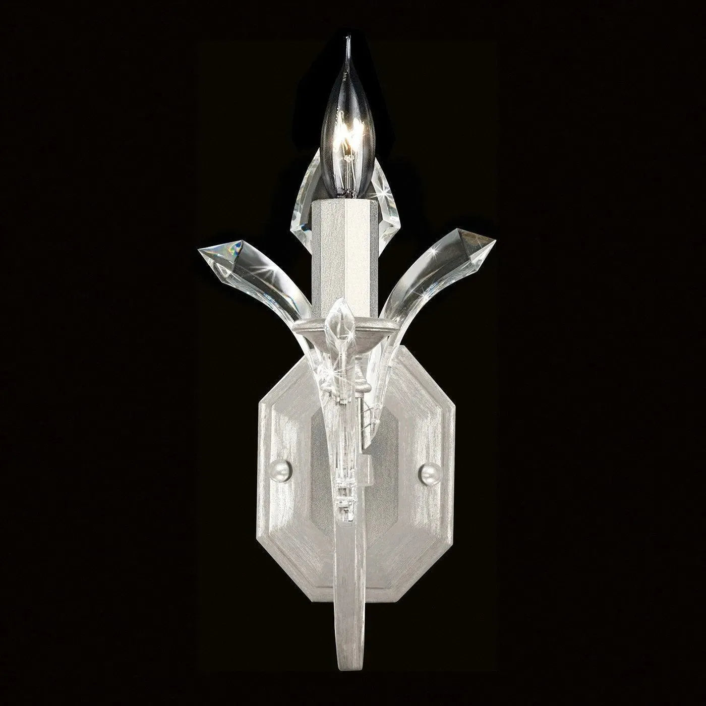 Fine Art Handcrafted Lighting - Beveled Arcs 13-Inch One Light Wall Sconce - 705050-SF4 | Montreal Lighting & Hardware