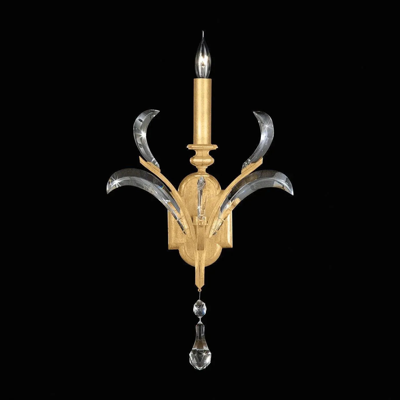 Fine Art Handcrafted Lighting - Beveled Arcs 25-Inch One Light Wall Sconce - 705150-SF3 | Montreal Lighting & Hardware