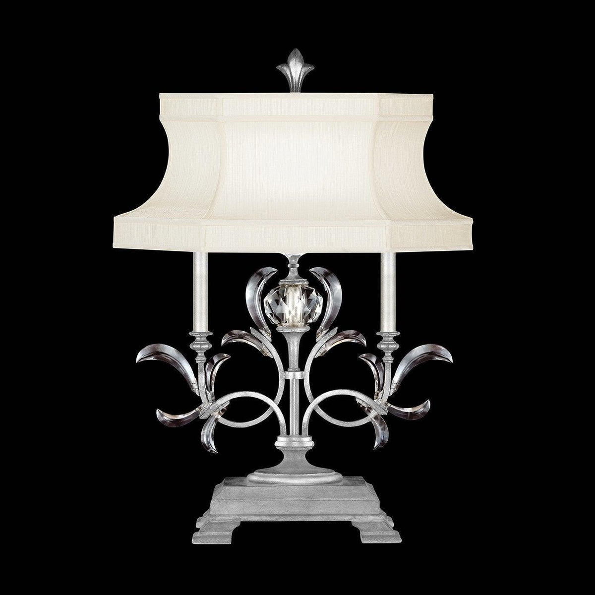 Fine Art Handcrafted Lighting - Beveled Arcs 34-Inch One Light Table Lamp - 737910-SF4 | Montreal Lighting & Hardware