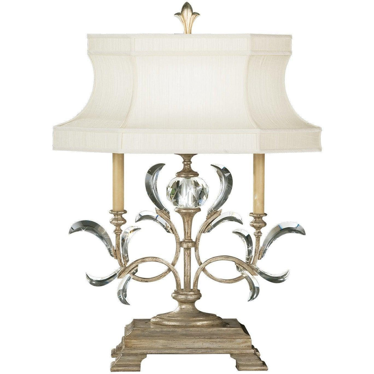 Fine Art Handcrafted Lighting - Beveled Arcs 34-Inch One Light Table Lamp - 737910ST | Montreal Lighting & Hardware