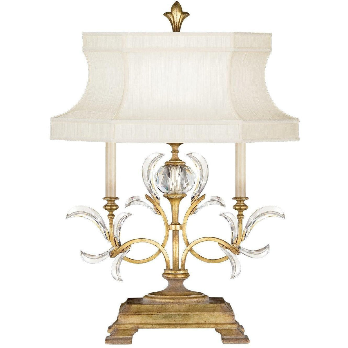Fine Art Handcrafted Lighting - Beveled Arcs 34-Inch One Light Table Lamp - 769110ST | Montreal Lighting & Hardware