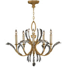 Fine Art Handcrafted Lighting - Beveled Arcs 36-Inch Five Light Chandelier - 763040ST | Montreal Lighting & Hardware
