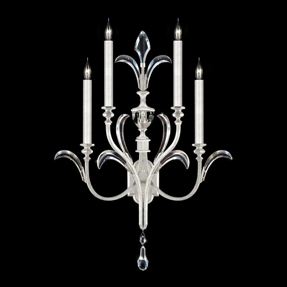 Fine Art Handcrafted Lighting - Beveled Arcs 36-Inch Four Light Wall Sconce - 738650-SF4 | Montreal Lighting & Hardware