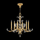 Fine Art Handcrafted Lighting - Beveled Arcs 37-Inch Six Light Chandelier - 739140-SF3 | Montreal Lighting & Hardware