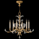 Fine Art Handcrafted Lighting - Beveled Arcs 37-Inch Six Light Chandelier - 739140-SF3 | Montreal Lighting & Hardware