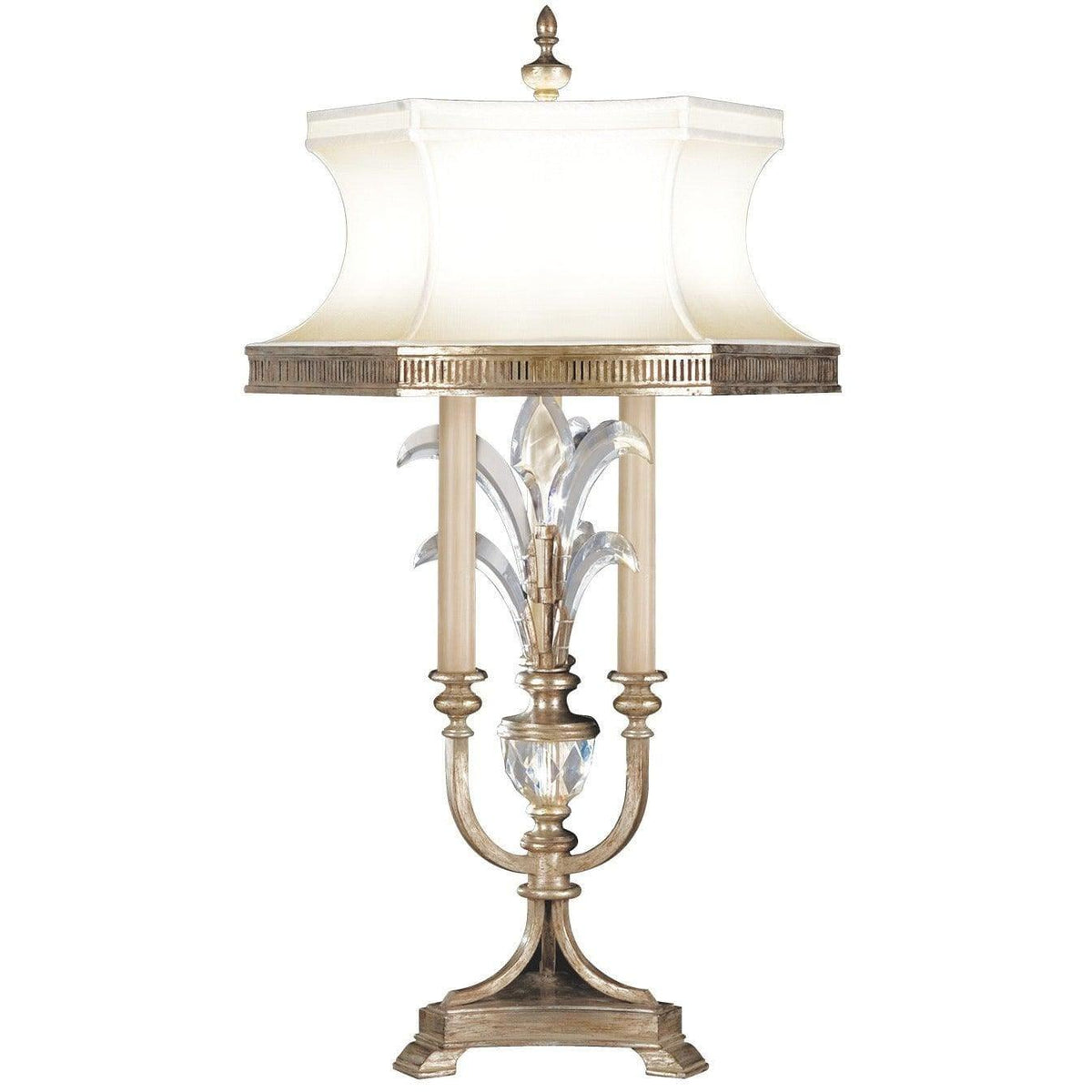 Fine Art Handcrafted Lighting - Beveled Arcs 37-Inch Three Light Table Lamp - 738210ST | Montreal Lighting & Hardware