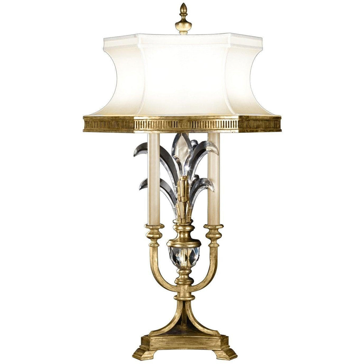 Fine Art Handcrafted Lighting - Beveled Arcs 37-Inch Three Light Table Lamp - 769410ST | Montreal Lighting & Hardware