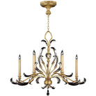 Fine Art Handcrafted Lighting - Beveled Arcs 44-Inch Six Light Chandelier - 760540ST | Montreal Lighting & Hardware