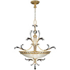 Fine Art Handcrafted Lighting - Beveled Arcs 44-Inch Three Light Pendant - 762740ST | Montreal Lighting & Hardware