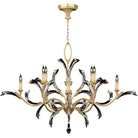 Fine Art Handcrafted Lighting - Beveled Arcs 57-Inch Eight Light Chandelier - 761640ST | Montreal Lighting & Hardware