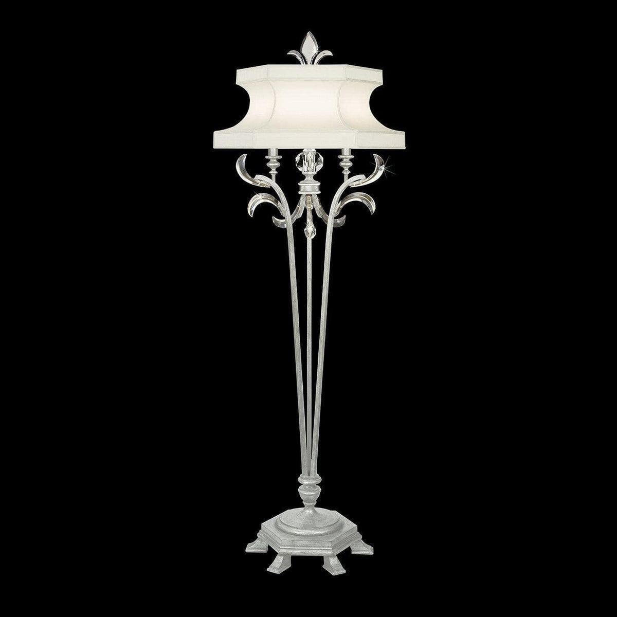 Fine Art Handcrafted Lighting - Beveled Arcs 72-Inch One Light Floor Lamp - 737420-SF4 | Montreal Lighting & Hardware