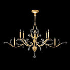 Fine Art Handcrafted Lighting - Beveled Arcs 74-Inch Six Light Chandelier - 700840-SF3 | Montreal Lighting & Hardware