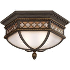 Fine Art Handcrafted Lighting - Chateau Outdoor 21-Inch Two Light Outdoor Flush Mount - 403082ST | Montreal Lighting & Hardware