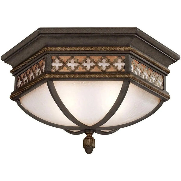 Chateau Outdoor 21-Inch Two Light Outdoor Flush Mount