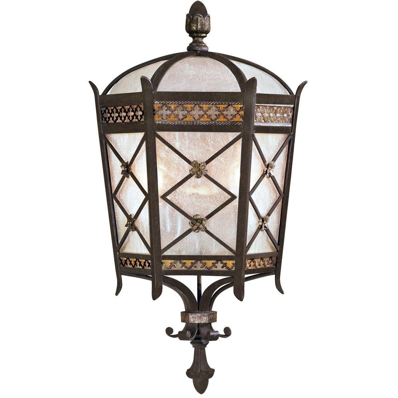Fine Art Handcrafted Lighting - Chateau Outdoor 22-Inch Two Light Outdoor Coupe - 402781ST | Montreal Lighting & Hardware